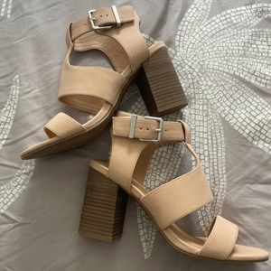 Express Nude Heel Sandals